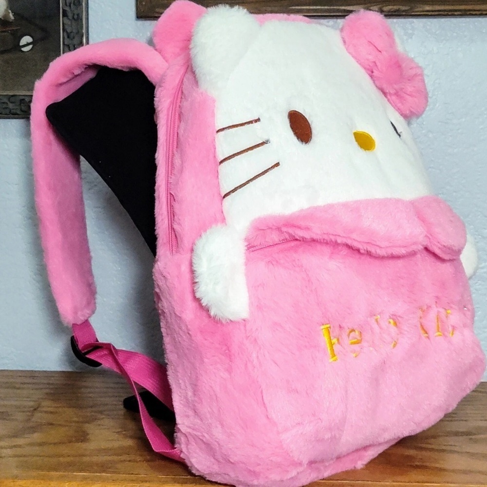 Hello Kitty Kawaii Plush Backpack | Pink and White with bow NWT
mt38 - Picture 8 of 8